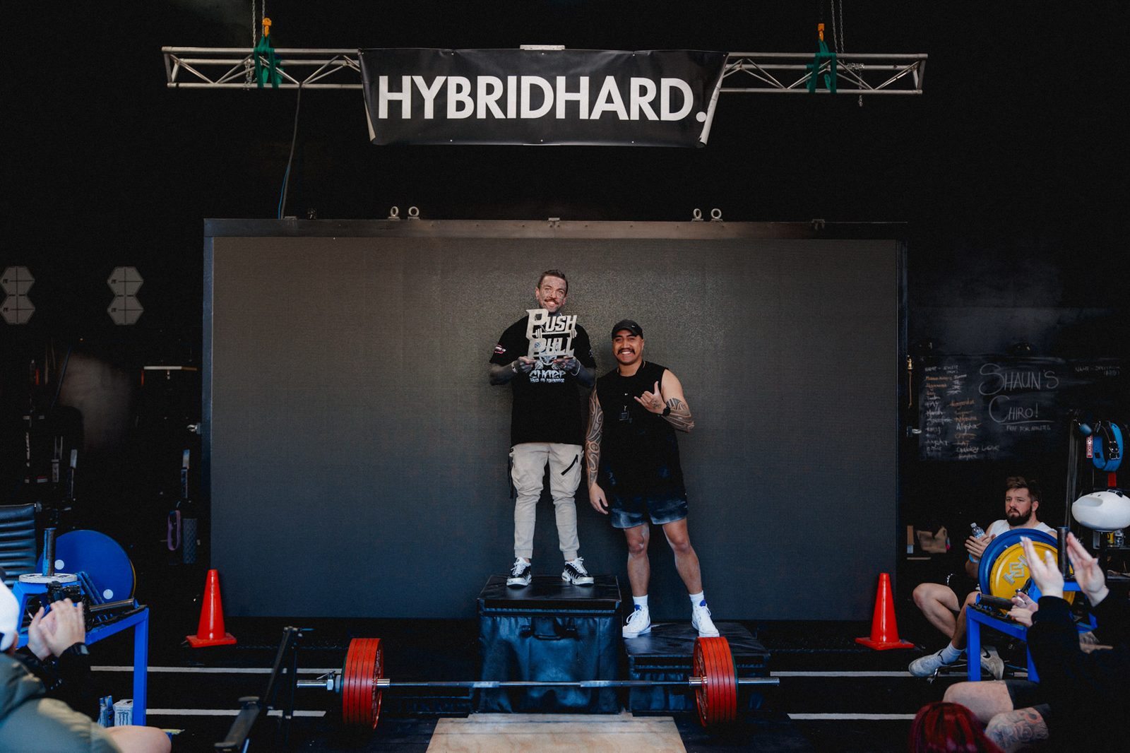 Tim in first place at a HYBRIDHARD deadlift competition